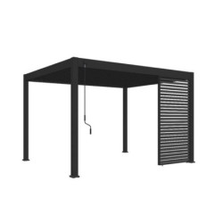 Panneau brise-vue à lames horizontales pergola bioclimatique Ombréa – 1,3m - Anthracite