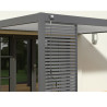 Panneau brise-vue à lames horizontales pergola bioclimatique Ombréa – 1,3m - Anthracite