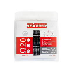 Blister de 200 agrafes pour fixations brise-vue – Ω20 – Gris Anthracite
