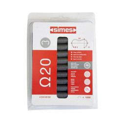 Pack de 1000 agrafes pour fixations brise-vue – Ω20 – Gris Anthracite