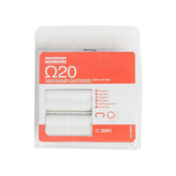 Blister de 200 agrafes pour fixations brise-vue – Ω20 – Blanc