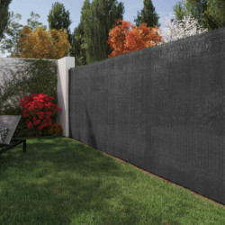 Brise-vue en polyéthylène – Occultation 85% - L.1000 x H. 120 cm – Gris anthracite