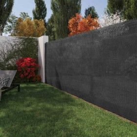 Brise-vue en polyéthylène – Occultation 70% - L.1000 x H. 100 cm – Gris anthracite