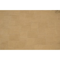 Dalle de terrasse en pierre reconstituée 40 x 20 x 4 cm camel