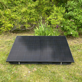 Station solaire 1 panneau Plug and Play 400 Wc - en KIT avec Lestage graviers