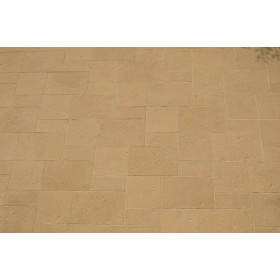 Dalle de terrasse en pierre reconstituée 60 x 40 x 4 cm Camel