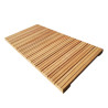 Dalle de terrasse en bois exotique Cumaru 50 x 50 x 3,8 cm