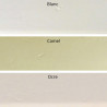 Bordure de jardin en pierre reconstituée ancienne Bouchardée patinée BLANC 48 x 7,5 x 10 cm