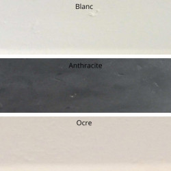 Dalle de terrasse en pierre reconstituée 45.5 x 45.5 x 3 cm ardoisée blanc