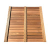 Dalle de terrasse en bois exotique Bangkirai 100 x 100 x 3,8 cm