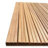 Dalle de terrasse en bois exotique Bangkirai 100 x 100 x 3,8 cm