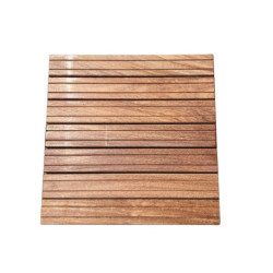 Dalle de terrasse en bois exotique Bangkiraï – 50 x 50 x 3,8 cm