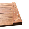 Dalle de terrasse en bois exotique Bangkiraï – 50 x 50 x 3,8 cm