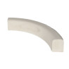 Bordure de jardin courbe en pierre reconstituée Adoucie BLANC 48 x 7,5 x 10 cm