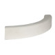 Bordure de jardin courbe en pierre reconstituée adoucie blanc nuancé 48x7,5x10cm