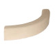 Bordure de jardin courbe en pierre reconstituée Adoucie OCRE NUANCE 48 x 7,5 x 10 cm