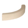 Bordure de jardin courbe en pierre reconstituée Adoucie OCRE NUANCE 48 x 7,5 x 10 cm
