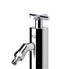 Fontaine de jardin Saturnia en acier inoxydable qualité marine effet miroir - 6 x 6 x 64,4 cm