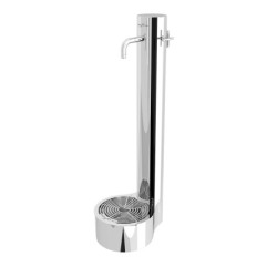 Fontaine de jardin Niagara Rio en acier inoxydable qualité marine - 30 x 42 x 110 cm