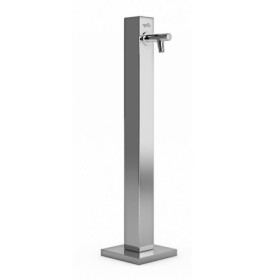 Fontaine de jardin Niagara Cube T en inox qualité marine finition brillant - 6 x 6 x 64,5 cm