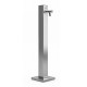 Fontaine de jardin Niagara Cube T en inox qualité marine finition brillant - 6 x 6 x 64,5 cm