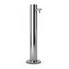 Fontaine de jardin Cylinder T en inox qualité marine finition brillant - 6 x 6 x 64,5 cm
