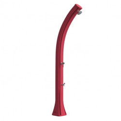 Douche solaire inclinée de jardin en polyéthylène avec réservoir d’eau 35L – 25,5 x 22,5 x 220 cm – 12 coloris disponibles