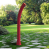 Douche solaire inclinée de jardin en polyéthylène avec réservoir d’eau 35L – 25,5 x 22,5 x 220 cm – 12 coloris disponibles