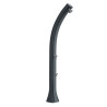 Douche solaire inclinée de jardin en polyéthylène avec réservoir d’eau 35L – 25,5 x 22,5 x 220 cm – Anthracite