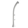 Douche solaire inclinée de jardin en polyéthylène avec réservoir d’eau 35L – 25,5 x 22,5 x 220 cm – Dove gray
