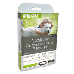 Collier Anti-Puces, Moustiques, Mouches, Tiques - Antiparasitaire répulsif pour Chien Moyen – L.60 cm