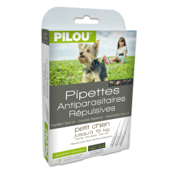 3 Pipettes Anti-Puces, Moustiques, Mouches, Tiques - Antiparasitaire répulsif pour Petit Chien