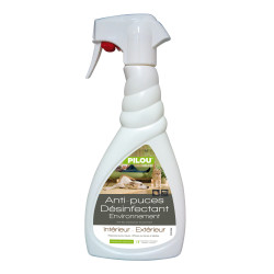 Spray insecticide anti-puces et larves - coussins, tapis et moquette – 500 mL