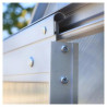 Serre de jardin en polycarbonate 4,8 m² - 190 x 250 x 200 cm - Gris