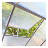 Serre de jardin en polycarbonate 4,8 m² - 190 x 250 x 200 cm - Gris