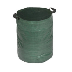 Sac à déchets multi-usages pliable avec poignées en polyéthylène – 120 L – Ø50 x 60 cm