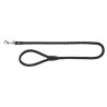 Laisse en nylon tressé Trixie Cavo Taille L-XL - L. 1 m – Ø18 mm - Noir