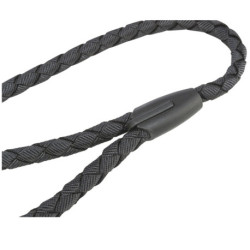 Laisse en nylon tressé Trixie Cavo Taille L-XL - L. 1 m – Ø18 mm - Noir