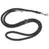 Laisse réglable 3 longueurs en nylon tressé Trixie Cavo Taille L-XL - L. 2 m – Ø18 mm - Noir
