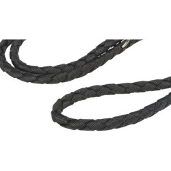 Laisse réglable 3 longueurs en nylon tressé Trixie Cavo Taille L-XL - L. 2 m – Ø18 mm - Noir