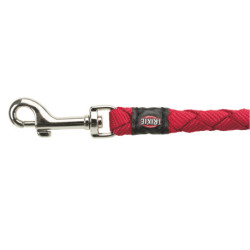 Laisse en nylon tressé Trixie Cavo Taille S-M - L. 1 m – Ø12 mm - Rouge