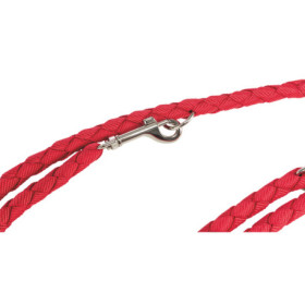 Laisse réglable 3 longueurs en nylon tressé Trixie Cavo Taille S-M - L. 2 m – Ø12 mm - Rouge