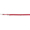 Laisse réglable 3 longueurs en nylon tressé Trixie Cavo Taille L-XL - L. 2 m – Ø18 mm - Rouge