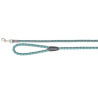 Laisse en nylon tressé Trixie Cavo Taille S-M - L. 1 m – Ø12 mm – Aqua/ gris graphite