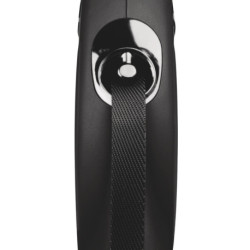 Laisse cordon à enrouleur Flexi New Classic pour chien Taille S / 12 kg – 5 m – Noir