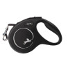 Laisse cordon à enrouleur Flexi New Classic pour chien Taille S / 12 kg – 5 m – Noir