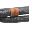 Collier anti-traction en corde Be Nordic XS-S tour de cou 30 cm - Ø 6 mm – Gris foncé / Brun