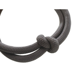 Collier anti-traction en corde Be Nordic XS-S tour de cou 30 cm - Ø 6 mm – Gris foncé / Brun