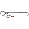Laisse lasso anti-traction Be Nordic Taille S-M - L. 1,70 m – Ø8 mm – Gris foncé / Brun