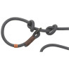 Laisse lasso anti-traction Be Nordic Taille S-M - L. 1,70 m – Ø8 mm – Gris foncé / Brun